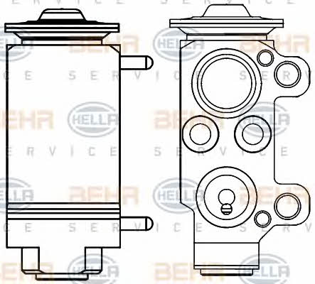 Behr-Hella 8UW 351 234-131 Клапан розширювальний кондиціонеру 8UW351234131: Купити в Україні - Добра ціна на EXIST.UA!
