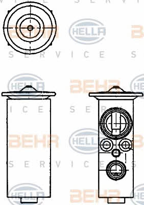 Behr-Hella 8UW 351 234-141 Клапан розширювальний кондиціонеру 8UW351234141: Купити в Україні - Добра ціна на EXIST.UA!