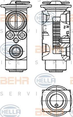 Behr-Hella 8UW 351 234-181 Клапан розширювальний кондиціонеру 8UW351234181: Купити в Україні - Добра ціна на EXIST.UA!