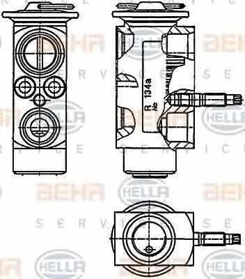 Behr-Hella 8UW 351 234-201 Клапан розширювальний кондиціонеру 8UW351234201: Купити в Україні - Добра ціна на EXIST.UA!