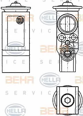 Behr-Hella 8UW 351 234-221 Клапан розширювальний кондиціонеру 8UW351234221: Купити в Україні - Добра ціна на EXIST.UA!