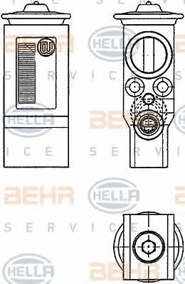 Behr-Hella 8UW 351 234-231 Клапан розширювальний кондиціонеру 8UW351234231: Купити в Україні - Добра ціна на EXIST.UA!