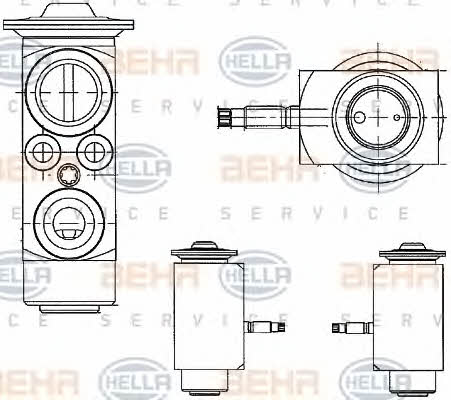Behr-Hella 8UW 351 234-411 Клапан розширювальний кондиціонеру 8UW351234411: Купити в Україні - Добра ціна на EXIST.UA!