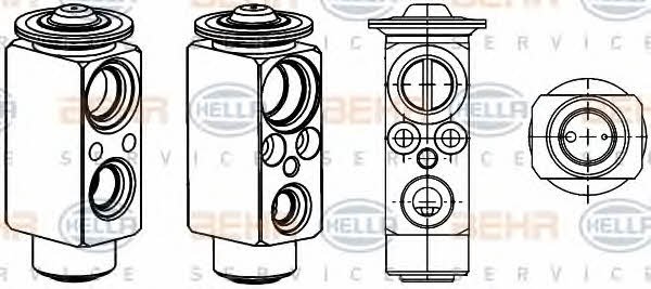 Behr-Hella 8UW 351 234-431 Клапан розширювальний кондиціонеру 8UW351234431: Купити в Україні - Добра ціна на EXIST.UA!