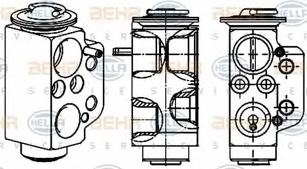 Behr-Hella 8UW 351 234-471 Клапан розширювальний кондиціонеру 8UW351234471: Купити в Україні - Добра ціна на EXIST.UA!