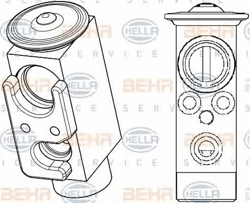 Behr-Hella 8UW 351 234-501 Клапан розширювальний кондиціонеру 8UW351234501: Купити в Україні - Добра ціна на EXIST.UA!