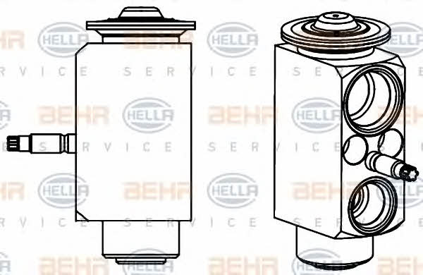 Behr-Hella 8UW 351 234-551 Клапан розширювальний кондиціонеру 8UW351234551: Купити в Україні - Добра ціна на EXIST.UA!