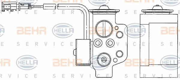 Behr-Hella 8UW 351 234-611 Клапан розширювальний кондиціонеру 8UW351234611: Купити в Україні - Добра ціна на EXIST.UA!