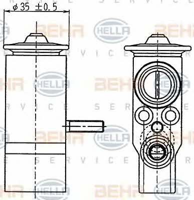 Behr-Hella 8UW 351 239-021 Клапан розширювальний кондиціонеру 8UW351239021: Купити в Україні - Добра ціна на EXIST.UA!
