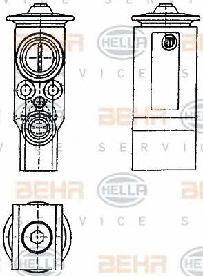 Behr-Hella 8UW 351 239-071 Клапан розширювальний кондиціонеру 8UW351239071: Купити в Україні - Добра ціна на EXIST.UA!