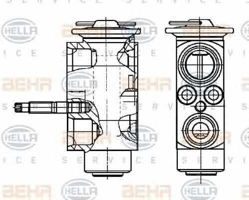 Behr-Hella 8UW 351 239-271 Клапан розширювальний кондиціонеру 8UW351239271: Купити в Україні - Добра ціна на EXIST.UA!