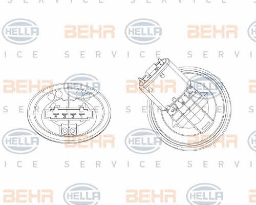 Behr-Hella 5HL 351 321-301 Блок управління обігрівачем салону 5HL351321301: Купити в Україні - Добра ціна на EXIST.UA!