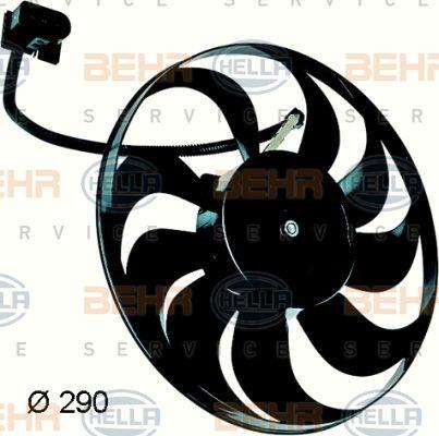 Behr-Hella 8EW 351 043-311 Вентилятор радіатора охолодження 8EW351043311: Приваблива ціна - Купити в Україні на EXIST.UA!