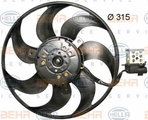 Behr-Hella 8EW 351 044-061 Вентилятор радіатора охолодження 8EW351044061: Купити в Україні - Добра ціна на EXIST.UA!