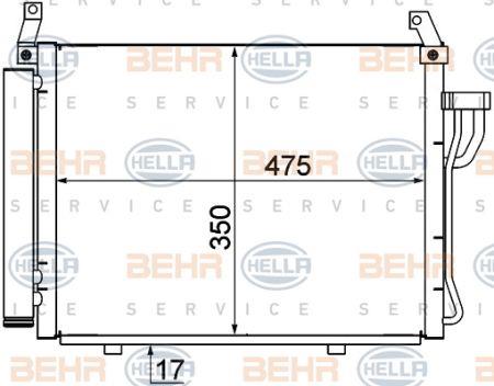 Behr-Hella 8FC 351 001-211 Радіатор кондиціонера (Конденсатор) 8FC351001211: Купити в Україні - Добра ціна на EXIST.UA!