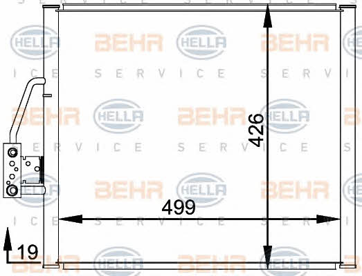 Behr-Hella 8FC 351 300-001 Радіатор кондиціонера (Конденсатор) 8FC351300001: Купити в Україні - Добра ціна на EXIST.UA!