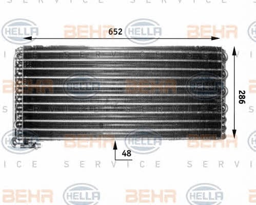 Behr-Hella 8FC 351 300-071 Радіатор кондиціонера (Конденсатор) 8FC351300071: Купити в Україні - Добра ціна на EXIST.UA!