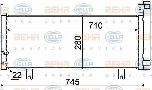 Behr-Hella 8FC 351 310-651 Радіатор кондиціонера (Конденсатор) 8FC351310651: Купити в Україні - Добра ціна на EXIST.UA!
