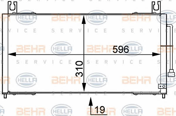 Behr-Hella 8FC 351 317-721 Радіатор кондиціонера (Конденсатор) 8FC351317721: Купити в Україні - Добра ціна на EXIST.UA!