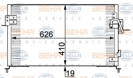 Behr-Hella 8FC 351 318-001 Радіатор кондиціонера (Конденсатор) 8FC351318001: Купити в Україні - Добра ціна на EXIST.UA!
