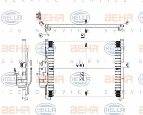 Behr-Hella 8FC 351 318-011 Радіатор кондиціонера (Конденсатор) 8FC351318011: Купити в Україні - Добра ціна на EXIST.UA!