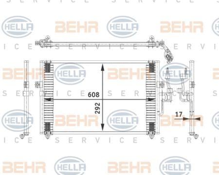 Behr-Hella 8FC 351 318-051 Радіатор кондиціонера (Конденсатор) 8FC351318051: Купити в Україні - Добра ціна на EXIST.UA!