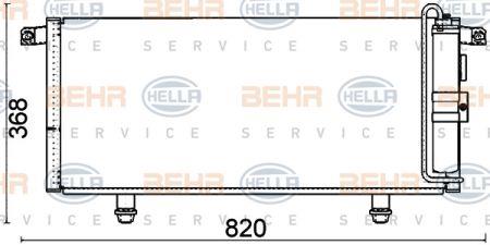 Behr-Hella 8FC 351 318-591 Радіатор кондиціонера (Конденсатор) 8FC351318591: Купити в Україні - Добра ціна на EXIST.UA!