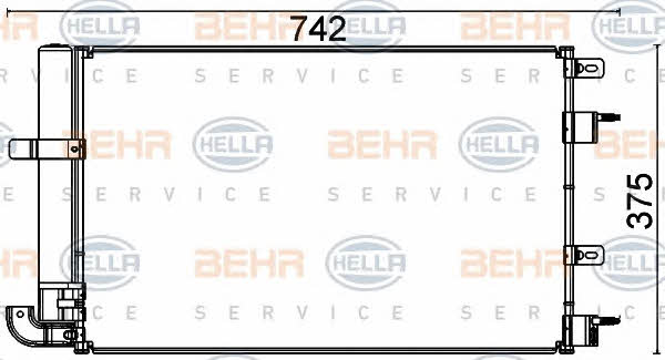 Behr-Hella 8FC 351 318-601 Радіатор кондиціонера (Конденсатор) 8FC351318601: Купити в Україні - Добра ціна на EXIST.UA!