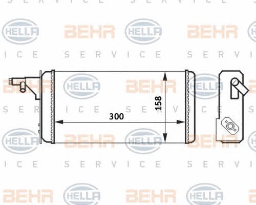 Behr-Hella 8FH 351 024-251 Радіатор опалювача салону 8FH351024251: Купити в Україні - Добра ціна на EXIST.UA!