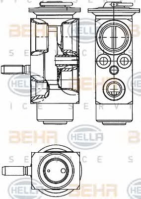 Behr-Hella 8UW 351 239-611 Клапан розширювальний кондиціонеру 8UW351239611: Купити в Україні - Добра ціна на EXIST.UA!