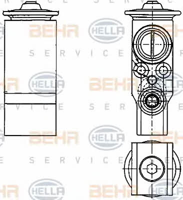 Behr-Hella 8UW 351 239-651 Клапан розширювальний кондиціонеру 8UW351239651: Купити в Україні - Добра ціна на EXIST.UA!