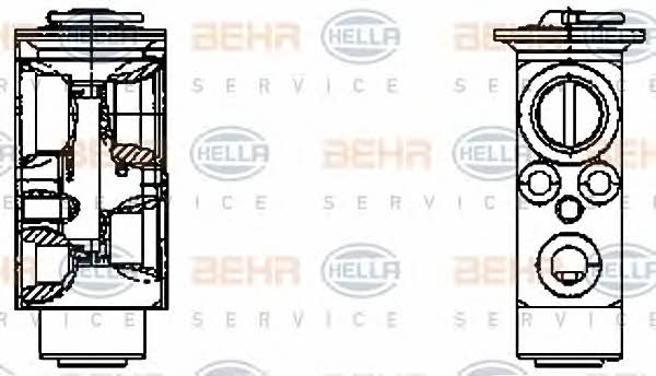 Behr-Hella 8UW 351 336-151 Клапан розширювальний кондиціонеру 8UW351336151: Купити в Україні - Добра ціна на EXIST.UA!