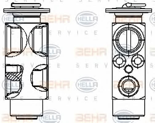 Behr-Hella 8UW 351 336-161 Клапан розширювальний кондиціонеру 8UW351336161: Купити в Україні - Добра ціна на EXIST.UA!