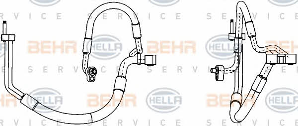 Behr-Hella 9GS 351 338-421 Трубка кондиціонера 9GS351338421: Купити в Україні - Добра ціна на EXIST.UA!