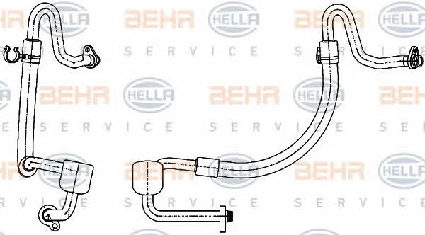 Behr-Hella 9GS 351 338-501 Трубка кондиціонера 9GS351338501: Купити в Україні - Добра ціна на EXIST.UA!