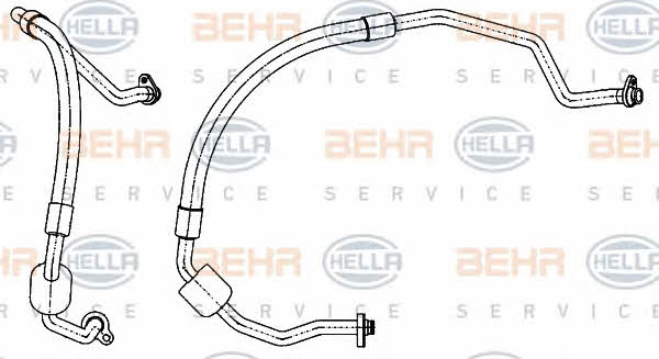 Behr-Hella 9GS 351 338-521 Трубка кондиціонера 9GS351338521: Купити в Україні - Добра ціна на EXIST.UA!