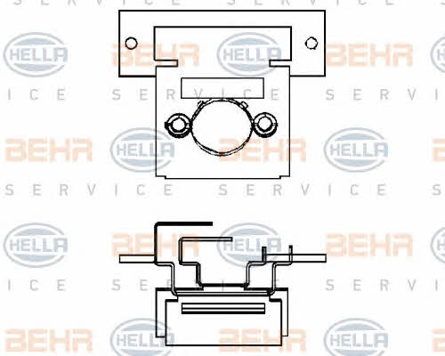 Behr-Hella 9ML 351 332-061 Резистор електродвигуна вентилятора 9ML351332061: Купити в Україні - Добра ціна на EXIST.UA!