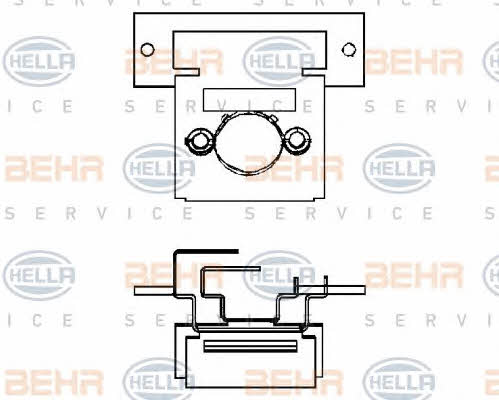 Behr-Hella 9ML 351 332-071 Резистор електродвигуна вентилятора 9ML351332071: Купити в Україні - Добра ціна на EXIST.UA!