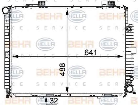 Behr-Hella 8MK 376 711-154 Радіатор охолодження двигуна 8MK376711154: Купити в Україні - Добра ціна на EXIST.UA!