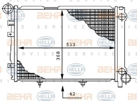 Behr-Hella 8MK 376 711-351 Радіатор охолодження двигуна 8MK376711351: Купити в Україні - Добра ціна на EXIST.UA!