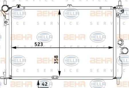 Behr-Hella 8MK 376 711-751 Радіатор охолодження двигуна 8MK376711751: Купити в Україні - Добра ціна на EXIST.UA!