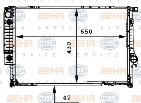 Behr-Hella 8MK 376 712-131 Радіатор охолодження двигуна 8MK376712131: Купити в Україні - Добра ціна на EXIST.UA!