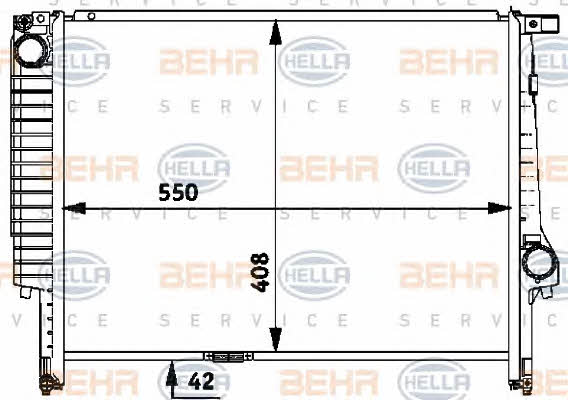 Behr-Hella 8MK 376 712-171 Радіатор охолодження двигуна 8MK376712171: Купити в Україні - Добра ціна на EXIST.UA!