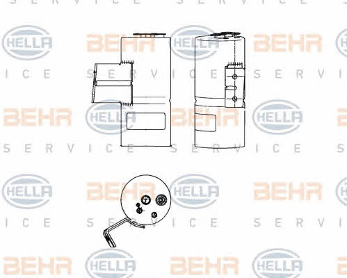 Behr-Hella 8FT 351 198-501 Осушувач кондиціонера 8FT351198501: Купити в Україні - Добра ціна на EXIST.UA!