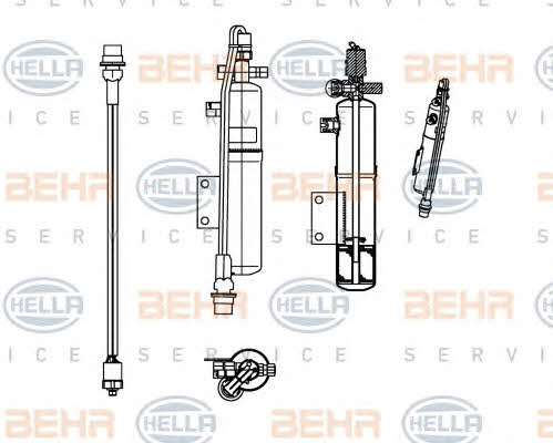 Behr-Hella 8FT 351 198-541 Осушувач кондиціонера 8FT351198541: Купити в Україні - Добра ціна на EXIST.UA!