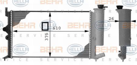 Behr-Hella 8MK 376 712-541 Радіатор охолодження двигуна 8MK376712541: Купити в Україні - Добра ціна на EXIST.UA!