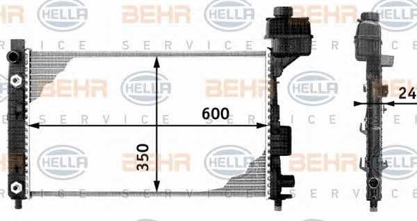 Behr-Hella 8MK 376 713-041 Радіатор охолодження двигуна 8MK376713041: Купити в Україні - Добра ціна на EXIST.UA!