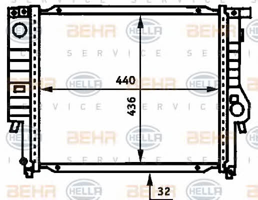 Behr-Hella 8MK 376 713-271 Радіатор охолодження двигуна 8MK376713271: Купити в Україні - Добра ціна на EXIST.UA!