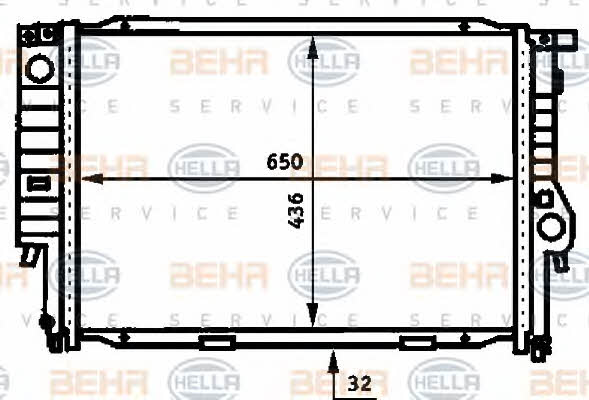 Behr-Hella 8MK 376 713-281 Радіатор охолодження двигуна 8MK376713281: Купити в Україні - Добра ціна на EXIST.UA!