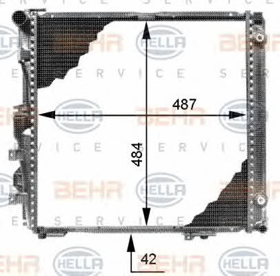 Behr-Hella 8MK 376 713-294 Радіатор охолодження двигуна 8MK376713294: Купити в Україні - Добра ціна на EXIST.UA!